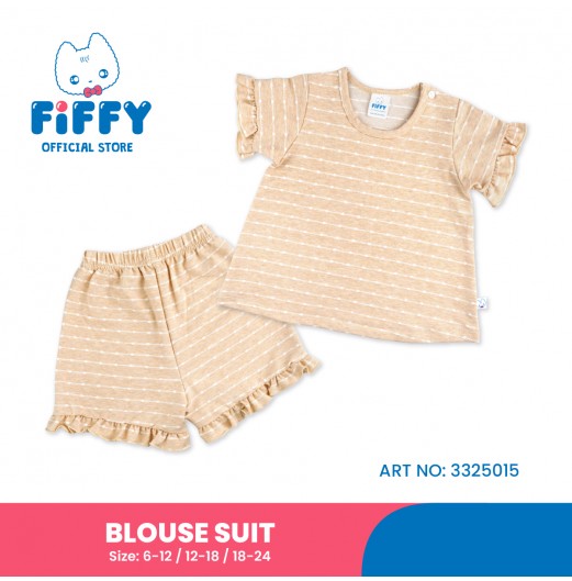 FIFFY COZY RUFFLE BAJU BAYI BLOUSE SUIT (3325015)