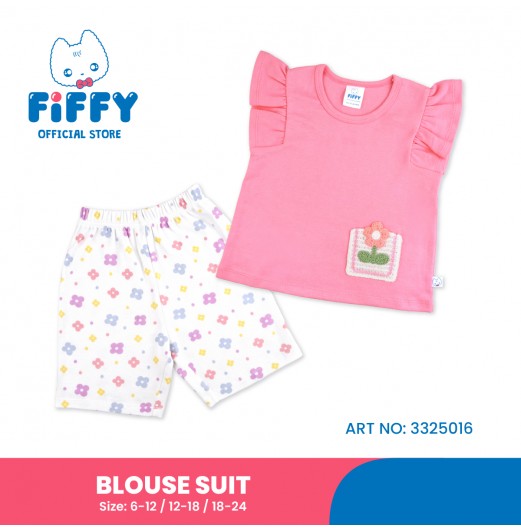 FIFFY PETAL POCKET BAJU BAYI BLOUSE SUIT (3325016)