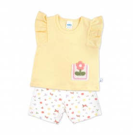 FIFFY PETAL POCKET BAJU BAYI BLOUSE SUIT (3325016)