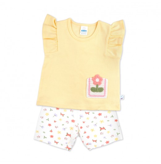 FIFFY PETAL POCKET BAJU BAYI BLOUSE SUIT (3325016)