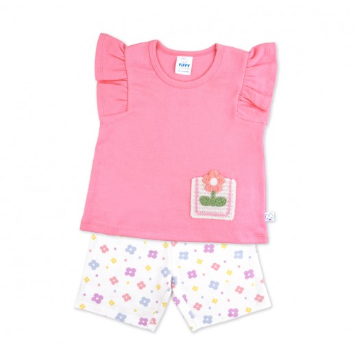 FIFFY PETAL POCKET BAJU BAYI BLOUSE SUIT (3325016)
