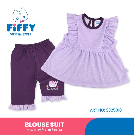 FIFFY SUMMER WHALE BLOUSE SUIT BAJU BAYI (3325018)