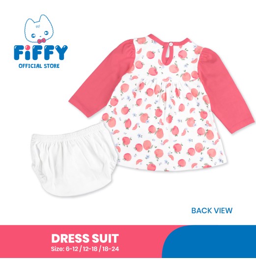 FIFFY SWEET PEACH DRESS SUIT BAJU BAYI (3325020)