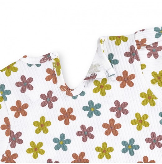 FIFFY RETRO FLOWER BAJU BAYI BLOUSE SUIT (3325821)