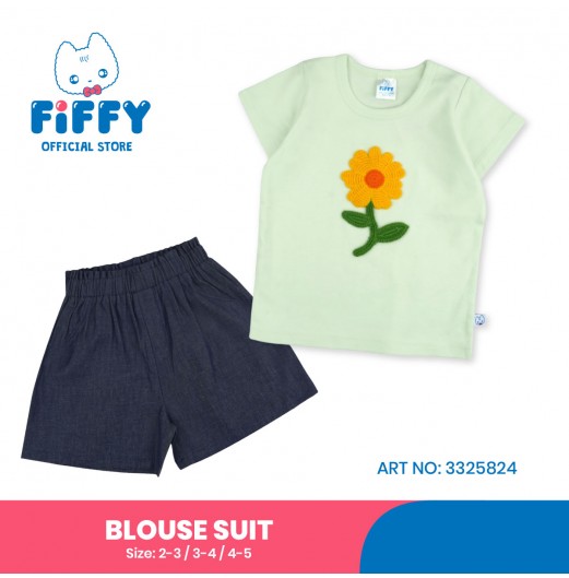 FIFFY BIG FLORAL BAJU BAYI BLOUSE SUIT (3325824)