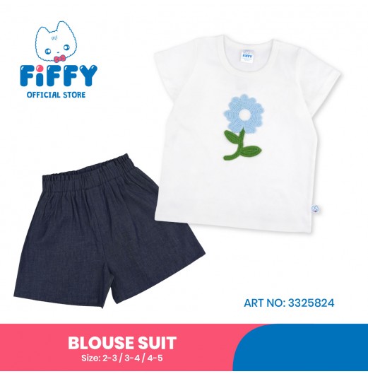 FIFFY BIG FLORAL BAJU BAYI BLOUSE SUIT (3325824)