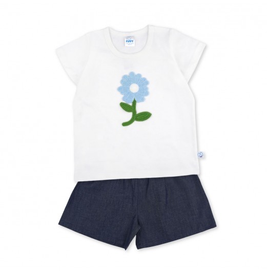 FIFFY BIG FLORAL BAJU BAYI BLOUSE SUIT (3325824)