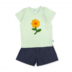 FIFFY BIG FLORAL BAJU BAYI BLOUSE SUIT (3325824)