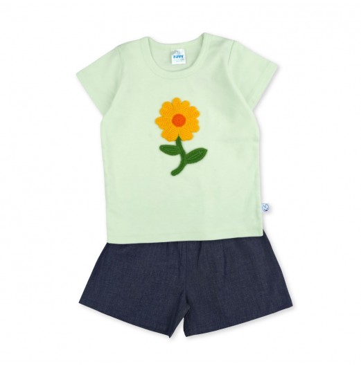 FIFFY BIG FLORAL BAJU BAYI BLOUSE SUIT (3325824)