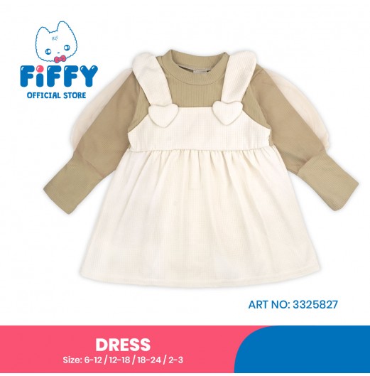 FIFFY SWEET HEART DRESS BAJU BAYI (3325827) FIFFY SWEET HEART DRESS BAJU BAYI (3325827)