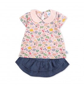 FIFFY FLORA BELLE BAJU BAYI SKIRT SUIT (3325829)