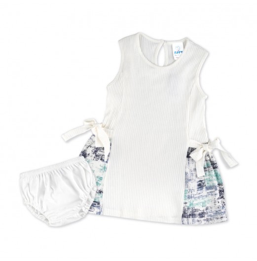 FIFFY TWIN BOW DRESS SUIT BAJU BAYI (3325832)