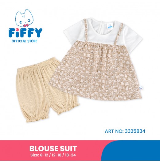 FIFFY TINY FLORAL BAJU BAYI BLOUSE SUIT (3325834)