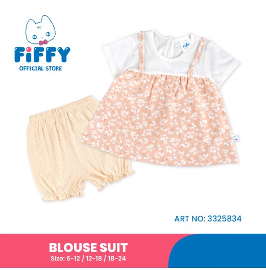 FIFFY TINY FLORAL BAJU BAYI BLOUSE SUIT (3325834)