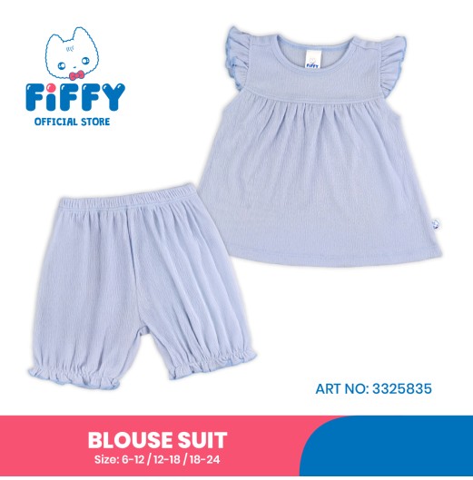 FIFFY SUNNY RUFFLE BLOUSE SUIT BAJU BAYI (3325835) FIFFY SUNNY RUFFLE BLOUSE SUIT BAJU BAYI (3325835)