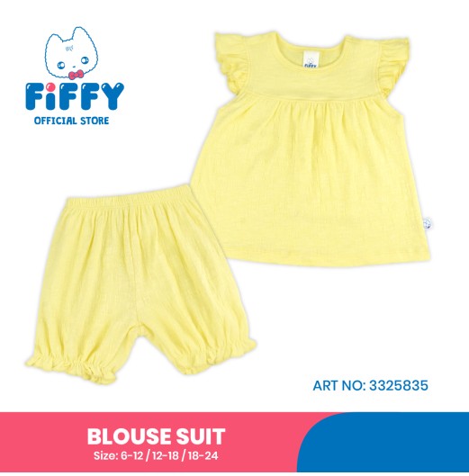 FIFFY SUNNY RUFFLE BLOUSE SUIT BAJU BAYI (3325835) FIFFY SUNNY RUFFLE BLOUSE SUIT BAJU BAYI (3325835)