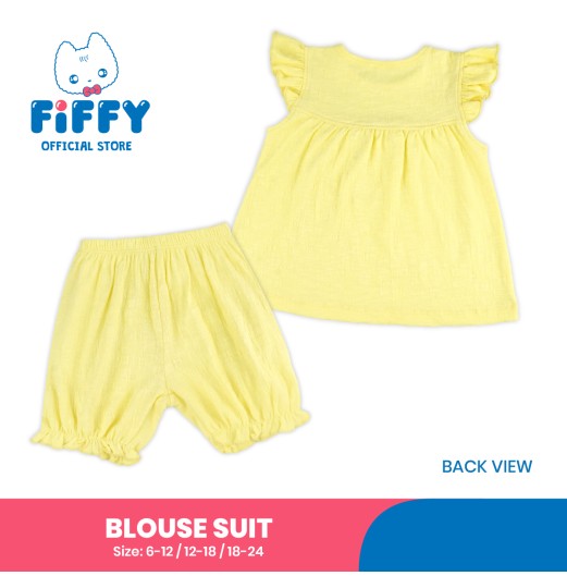FIFFY SUNNY RUFFLE BLOUSE SUIT BAJU BAYI (3325835) FIFFY SUNNY RUFFLE BLOUSE SUIT BAJU BAYI (3325835)