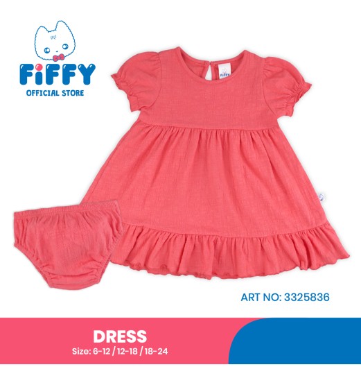 FIFFY CANDY RUFFLE DRESS BAJU BAYI (3325836) FIFFY CANDY RUFFLE DRESS BAJU BAYI (3325836)