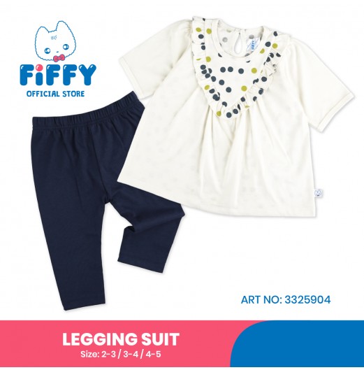 FIFFY DOTTIE WAVE BAJU BAYI LEGGING SUIT (3325904)