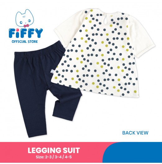 FIFFY DOTTIE WAVE BAJU BAYI LEGGING SUIT (3325904)