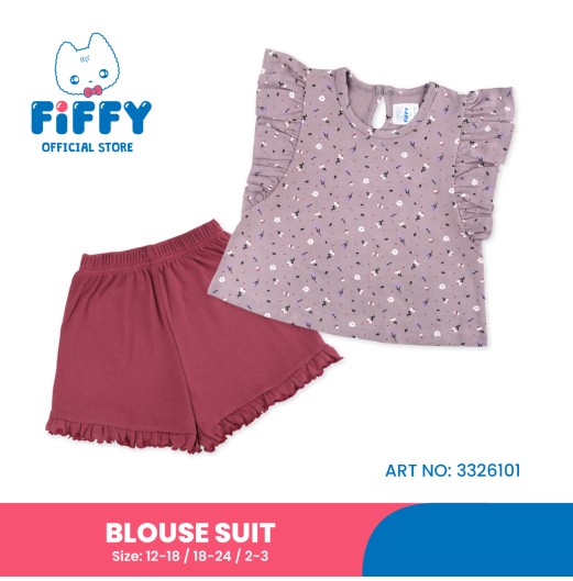 FIFFY CHARMING RUFFLE BLOUSE SUIT BAJU BAYI (3326101)