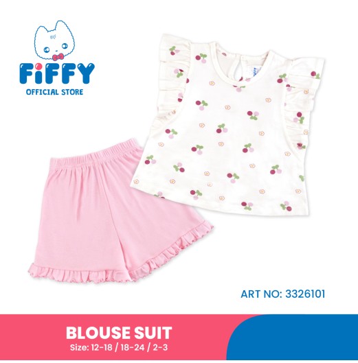 FIFFY CHARMING RUFFLE BLOUSE SUIT BAJU BAYI (3326101)