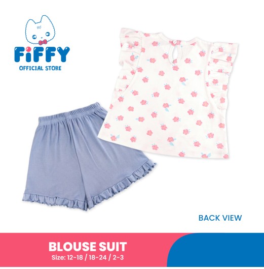 FIFFY CHARMING RUFFLE BLOUSE SUIT BAJU BAYI (3326101)