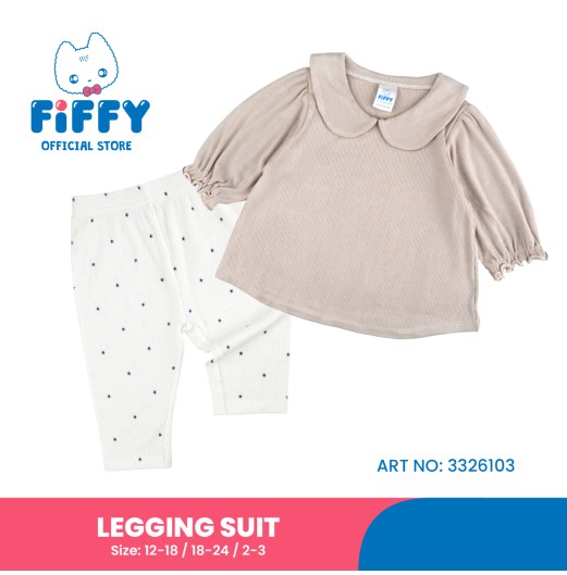 FIFFY TINY STARS LEGGING SUIT BAJU BAYI (3326103) FIFFY TINY STARS LEGGING SUIT BAJU BAYI (3326103)