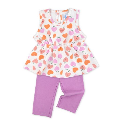 FIFFY PEACHY HEART BLOUSE SUIT BAJU BAYI (3326104)