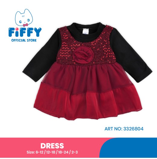 FIFFY ROSETTE TULLE DRESS BAJU BAYI (3326804)