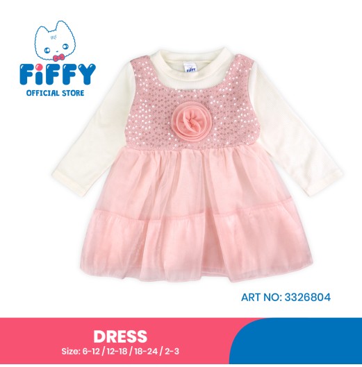 FIFFY ROSETTE TULLE DRESS BAJU BAYI (3326804)