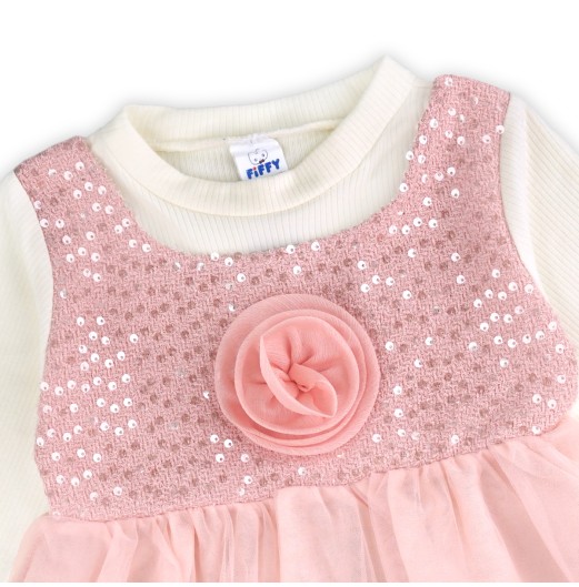 FIFFY ROSETTE TULLE DRESS BAJU BAYI (3326804)