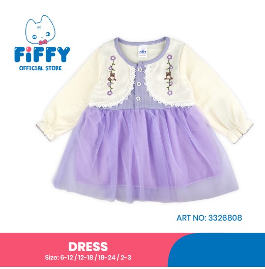 FIFFY MEADOW EMBROIDERED TULLE DRESS BAJU BAYI (3326808)
