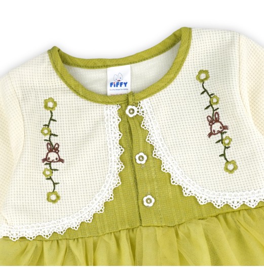 FIFFY MEADOW EMBROIDERED TULLE DRESS BAJU BAYI (3326808)