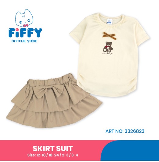 FIFFY TEDDY BELLE SKIRT SUIT BAJU BAYI (3326823) FIFFY TEDDY BELLE SKIRT SUIT BAJU BAYI (3326823)