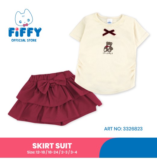 FIFFY TEDDY BELLE SKIRT SUIT BAJU BAYI (3326823) FIFFY TEDDY BELLE SKIRT SUIT BAJU BAYI (3326823)