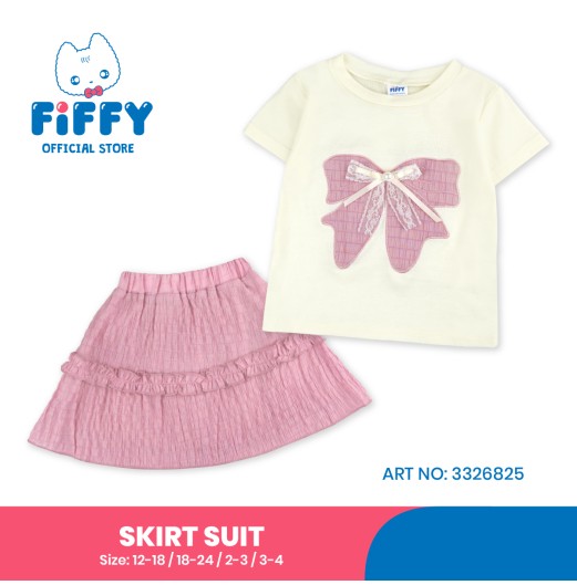 FIFFY BIG BOW SKIRT SUIT BAJU BAYI (3326825) FIFFY BIG BOW SKIRT SUIT BAJU BAYI (3326825)