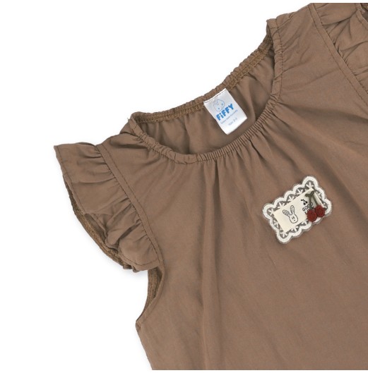 FIFFY CUTE PATCH BLOUSE SUIT BAJU BAYI (3326906) FIFFY CUTE PATCH BLOUSE SUIT BAJU BAYI (3326906)