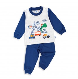 FIFFY CITY DINO ADVENTURE BAJU BAYI LONG SLEEVE BOY PYJAMAS SUIT (3425009)