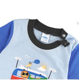 FIFFY COOL SURFERS CLUB SHORT SLEEVE BOY PYJAMAS SUIT BAJU BAYI (3425016)