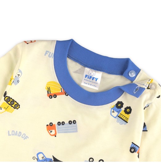 FIFFY BUILDER FUN LONG SLEEVE BOY PYJAMAS SUIT BAJU BAYI (3425017)