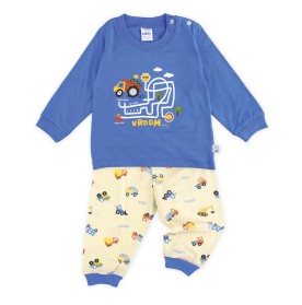 FIFFY VROOM WORKSITE LONG SLEEVE BOY PYJAMAS SUIT BAJU BAYI (3425018)