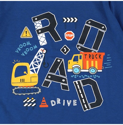 FIFFY ROAD MAINTENANCE BAJU BAYI SHORT SLEEVE BOY PYJAMAS SUIT (3425505)