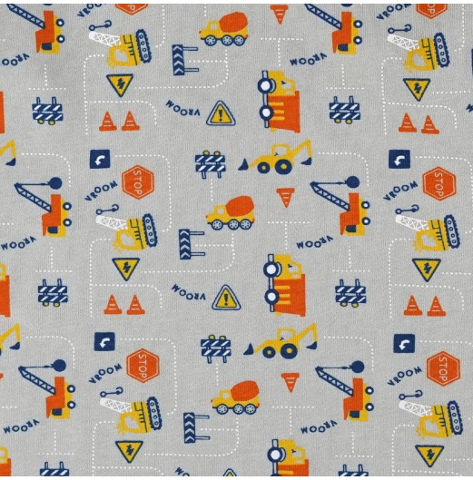 FIFFY ROAD MAINTENANCE BAJU BAYI SHORT SLEEVE BOY PYJAMAS SUIT (3425505)