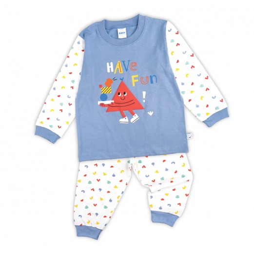 FIFFY HAVE FUN LONG SLEEVE BOY PYJAMAS SUIT BAJU TIDUR BAYI (3425508)