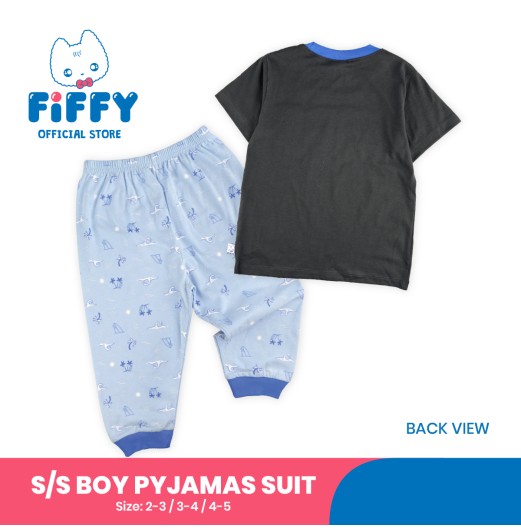 FIFFY AWESOME SHORT SLEEVE BOY PYJAMAS SUIT BAJU BAYI (3425511)