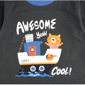 FIFFY AWESOME SHORT SLEEVE BOY PYJAMAS SUIT BAJU BAYI (3425511)