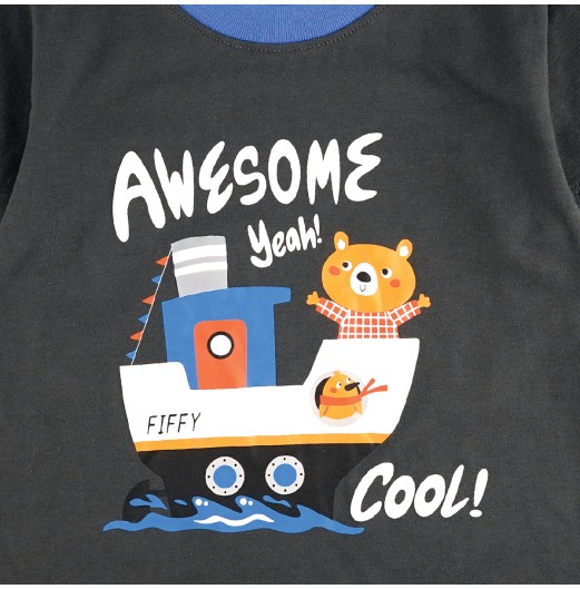 FIFFY AWESOME SHORT SLEEVE BOY PYJAMAS SUIT BAJU BAYI (3425511)