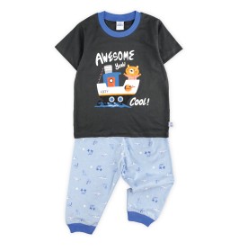 FIFFY AWESOME SHORT SLEEVE BOY PYJAMAS SUIT BAJU BAYI (3425511)