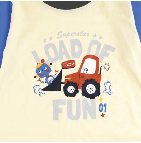 FIFFY LOAD OF FUN LONG SLEEVE BOY PYJAMAS SUIT BAJU BAYI (3425512)